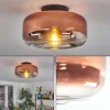 hofstein Boza Plafonnier Clair, Cuivré, 1 lumière* Lampes En Verre