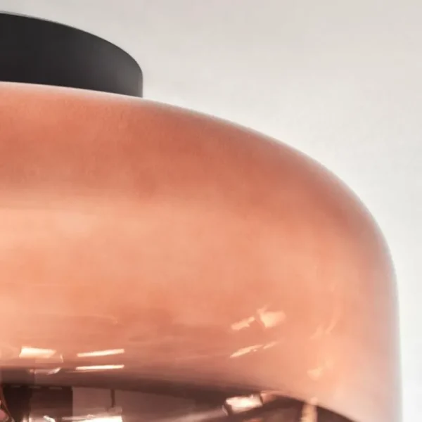hofstein Boza Plafonnier Clair, Cuivré, 1 lumière* Lampes En Verre