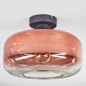 hofstein Boza Plafonnier Clair, Cuivré, 1 lumière* Lampes En Verre