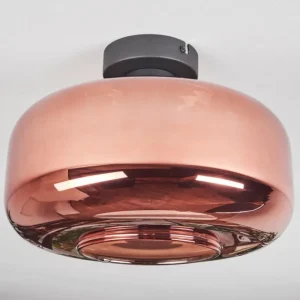 hofstein Boza Plafonnier Cuivré, 1 lumière* Lampes En Verre