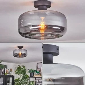 hofstein Boza Plafonnier Fumé, 1 lumière* Lampes Modernes