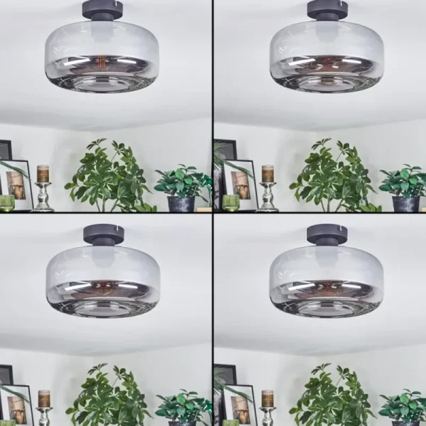 hofstein Boza Plafonnier Fumé, 1 lumière* Lampes Modernes