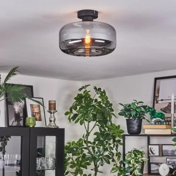 hofstein Boza Plafonnier Fumé, 1 lumière* Lampes Modernes