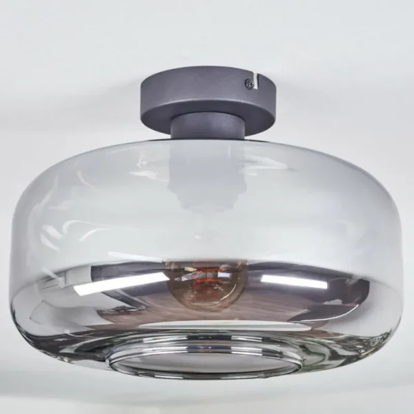 hofstein Boza Plafonnier Fumé, 1 lumière* Lampes Modernes