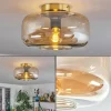 hofstein Boza Plafonnier Laiton, 1 lumière* Lampes En Verre