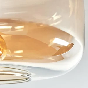 hofstein Boza Plafonnier Laiton, 1 lumière* Lampes En Verre