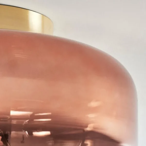 hofstein Boza Plafonnier Laiton, 1 lumière* Lampes En Verre