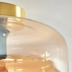 hofstein Boza Plafonnier Laiton, 1 lumière* Lampes En Verre
