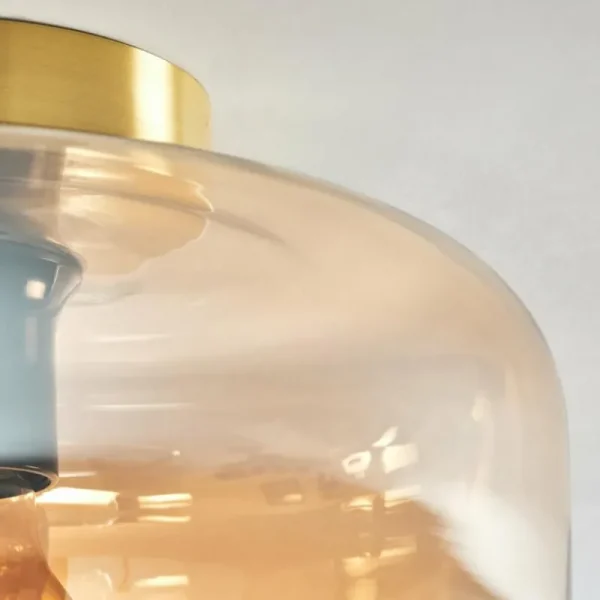 hofstein Boza Plafonnier Laiton, 1 lumière* Lampes En Verre