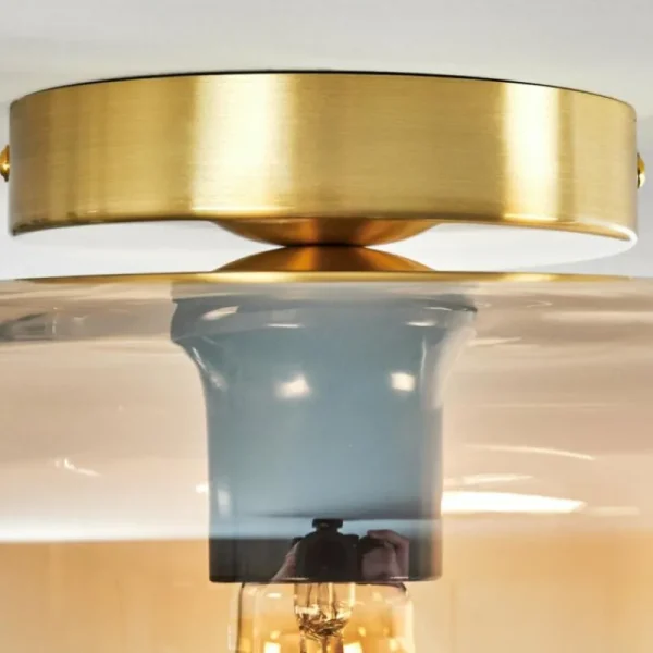 hofstein Boza Plafonnier Laiton, 1 lumière* Lampes En Verre