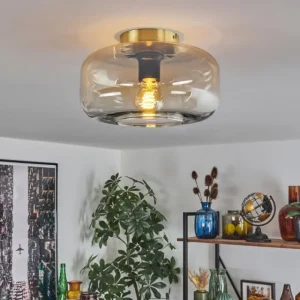 hofstein Boza Plafonnier Laiton, 1 lumière* Lampes En Verre
