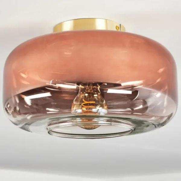 hofstein Boza Plafonnier Laiton, 1 lumière* Lampes En Verre