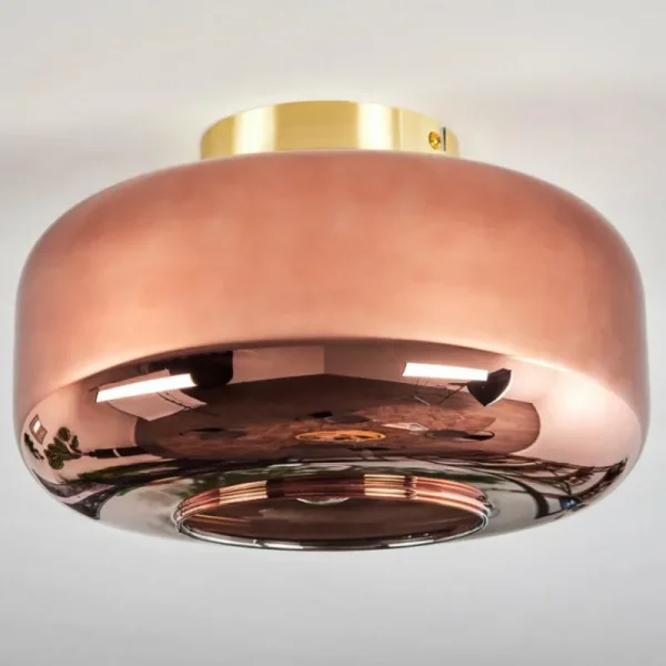 hofstein Boza Plafonnier Laiton, 1 lumière* Lampes En Verre
