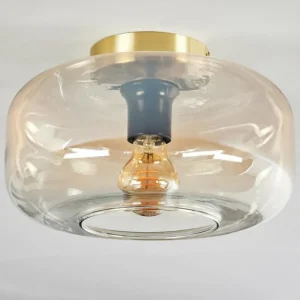 hofstein Boza Plafonnier Laiton, 1 lumière* Lampes En Verre