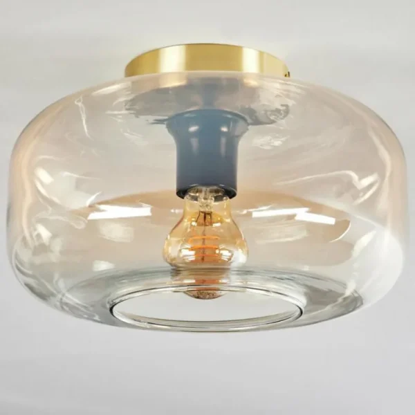 hofstein Boza Plafonnier Laiton, 1 lumière* Lampes En Verre