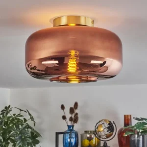 hofstein Boza Plafonnier Laiton, 1 lumière* Lampes En Verre