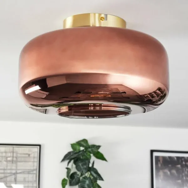 hofstein Boza Plafonnier Laiton, 1 lumière* Lampes En Verre