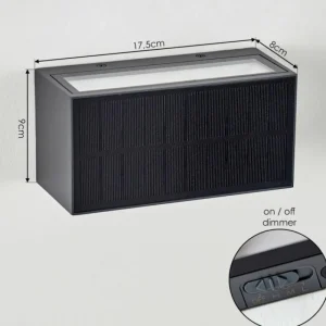 hofstein Brydebjerg Lampe murale d´extérieur, Luminaire Up & Down, Applique murale LED Noir, 1 lumière* Lampes Modernes