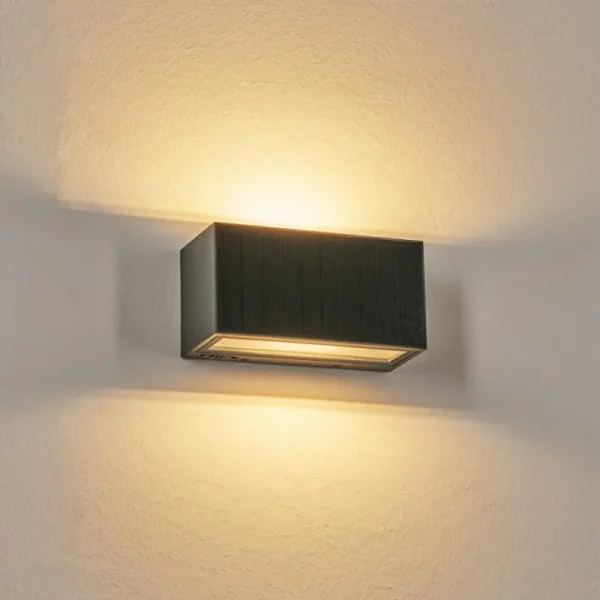 hofstein Brydebjerg Lampe murale d´extérieur, Luminaire Up & Down, Applique murale LED Noir, 1 lumière* Lampes Modernes