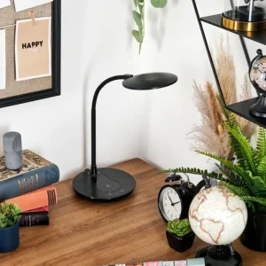 hofstein Buktrup Lampe de bureau, Lampe à poser LED Noir, 1 lumière* Lampes Modernes