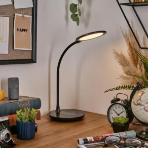 hofstein Buktrup Lampe de bureau, Lampe à poser LED Noir, 1 lumière* Lampes Modernes