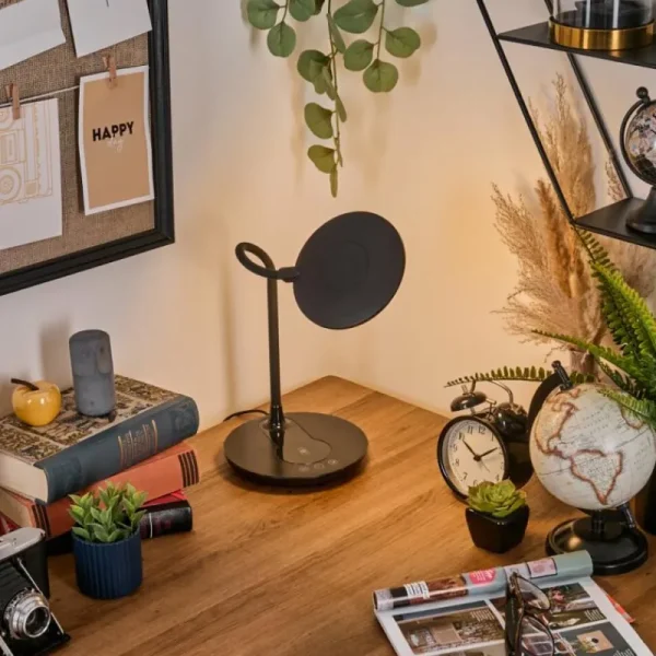 hofstein Buktrup Lampe de bureau, Lampe à poser LED Noir, 1 lumière* Lampes Modernes
