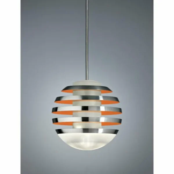 Luminaires Tecnolumen Bulo Tecnolumen Lampe pendante LED Orange, 1 lumière* Lampes En Verre