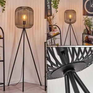 hofstein Bystrup Lampadaire Noir, 1 lumière* Lampes Modernes