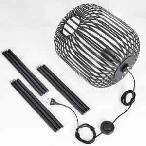 hofstein Bystrup Lampadaire Noir, 1 lumière* Lampes Modernes