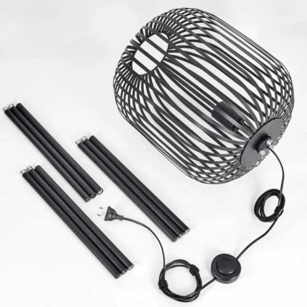 hofstein Bystrup Lampadaire Noir, 1 lumière* Lampes Modernes