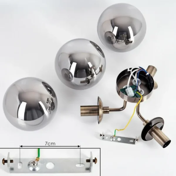 hofstein Cabalonga Plafonnier, Boule lumineuse Laiton, 3 lumières* Lampes Modernes