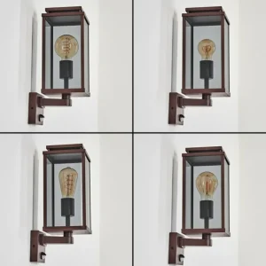 hofstein Cadafaes Lampe murale d´extérieur Rouille, 1 lumière, Détecteur de mouvement* Lampes Modernes