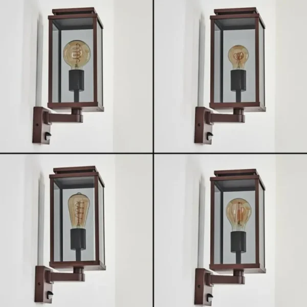 hofstein Cadafaes Lampe murale d´extérieur Rouille, 1 lumière, Détecteur de mouvement* Lampes Modernes