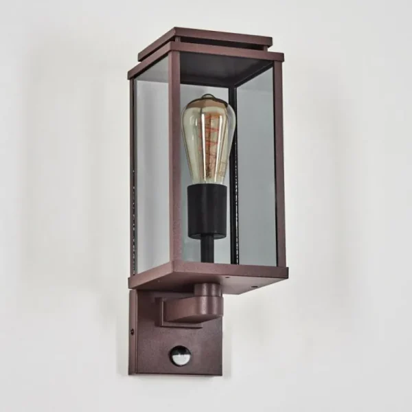hofstein Cadafaes Lampe murale d´extérieur Rouille, 1 lumière, Détecteur de mouvement* Lampes Modernes