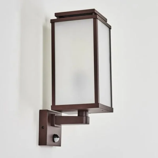 hofstein Cadafaes Lampe murale d´extérieur Rouille, 1 lumière, Détecteur de mouvement* Lampes Modernes