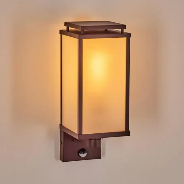 hofstein Cadafaes Lampe murale d´extérieur Rouille, 1 lumière, Détecteur de mouvement* Lampes Modernes