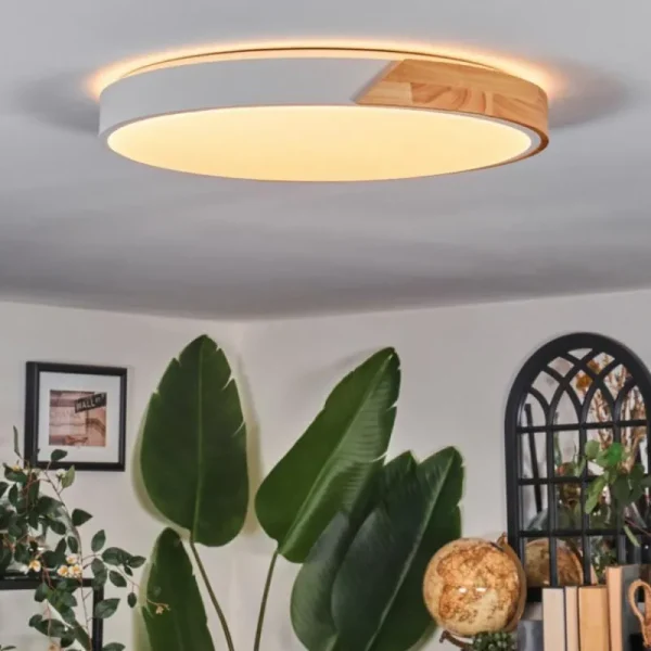 hofstein Cadaixo Plafonnier, Panel LED Blanc, 1 lumière, Télécommandes* Lampes Modernes
