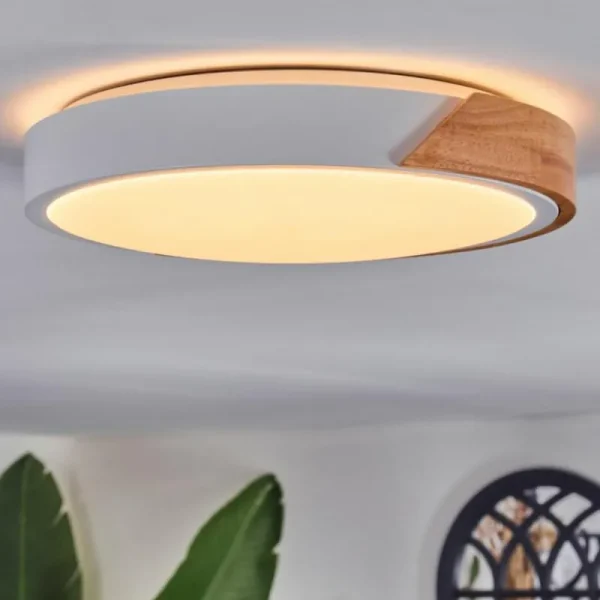 hofstein Cadaixo Plafonnier, Panel LED Écru, Blanc, 1 lumière* Lampes Modernes