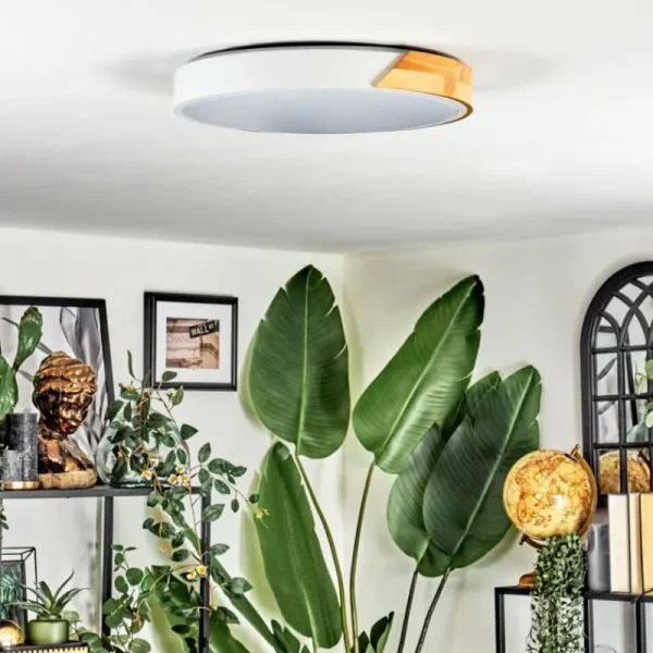 hofstein Cadaixo Plafonnier, Panel LED Blanc, 1 lumière, Télécommandes* Lampes Modernes