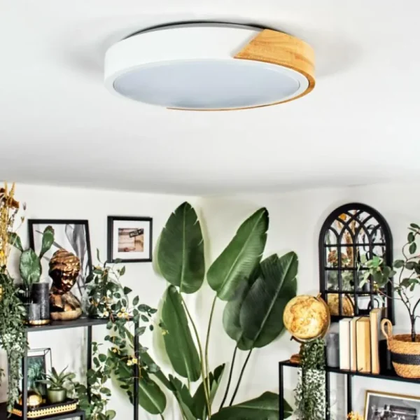 hofstein Cadaixo Plafonnier, Panel LED Écru, Blanc, 1 lumière* Lampes Modernes