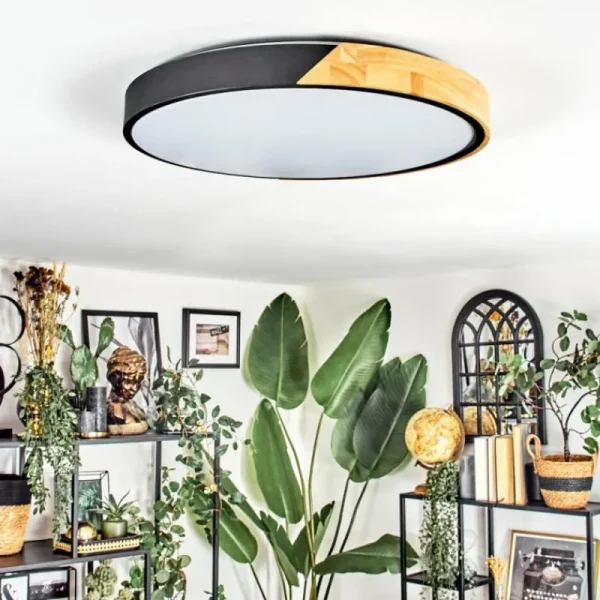 hofstein Cadaixo Plafonnier, Panel LED Blanc, 1 lumière, Télécommandes* Lampes Modernes