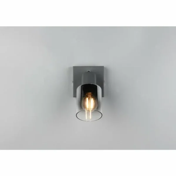 Luminaires Reality Cadiz Spot de plafond Anthracite, 1 lumière* Lampes En Verre