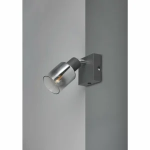 Luminaires Reality Cadiz Spot de plafond Anthracite, 1 lumière* Lampes En Verre