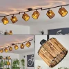 hofstein Cando Plafonnier Noir, 6 lumières* Lampes Modernes