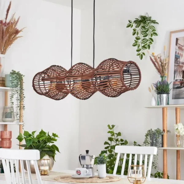 hofstein Cardeira Suspension, Suspension Noir, 3 lumières* Lampes Modernes