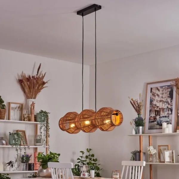 hofstein Cardeira Suspension, Suspension Noir, 3 lumières* Lampes Modernes