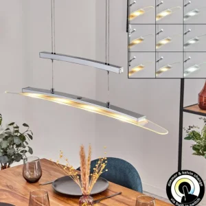 hofstein Casalino Suspension, Suspension LED Chrome, 1 lumière* Lampes En Verre