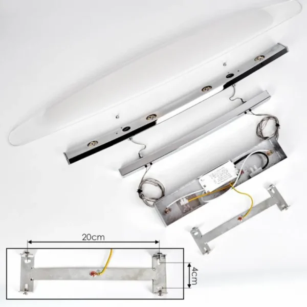 hofstein Casalino Suspension, Suspension LED Chrome, 1 lumière* Lampes En Verre