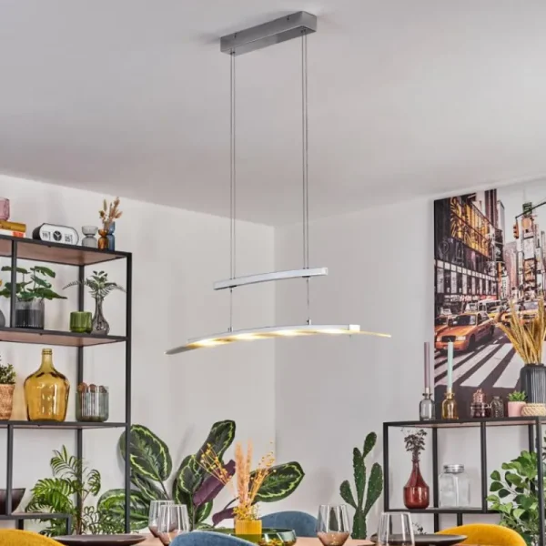 hofstein Casalino Suspension, Suspension LED Chrome, 1 lumière* Lampes En Verre