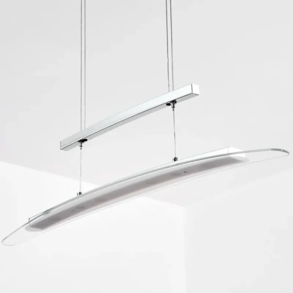 hofstein Casalino Suspension, Suspension LED Chrome, 1 lumière* Lampes En Verre